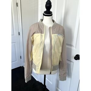 Members Only Yellow and Tan Jacket, size Small